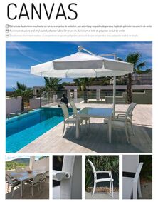 CANVAS Tables and chairs for terrace and garden