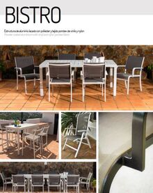 BISTRO Tables and chairs for terrace and garden