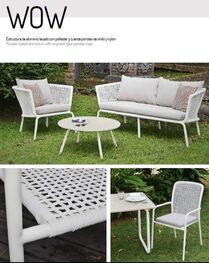 WOW wicked rope tables and chairs for terrace and garden